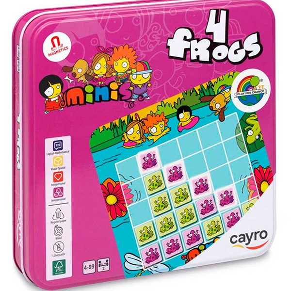 Juego Mini 4 Frogs Caja Metal - Imagen 1