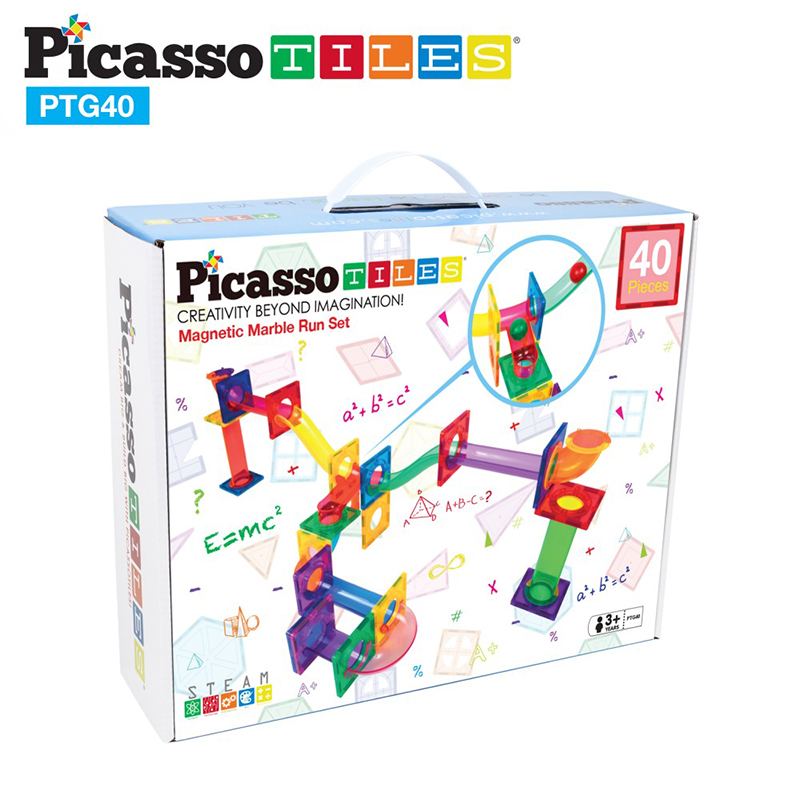 Picasso Tiles Circuito de Bolas Magnético 40p