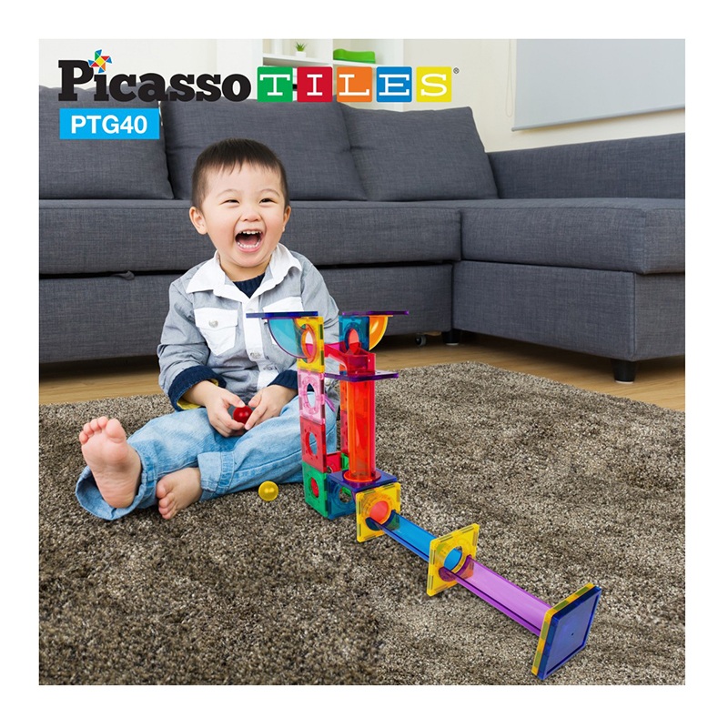 Picasso Tiles Circuito de Bolas Magnético 40p - Imagem 7