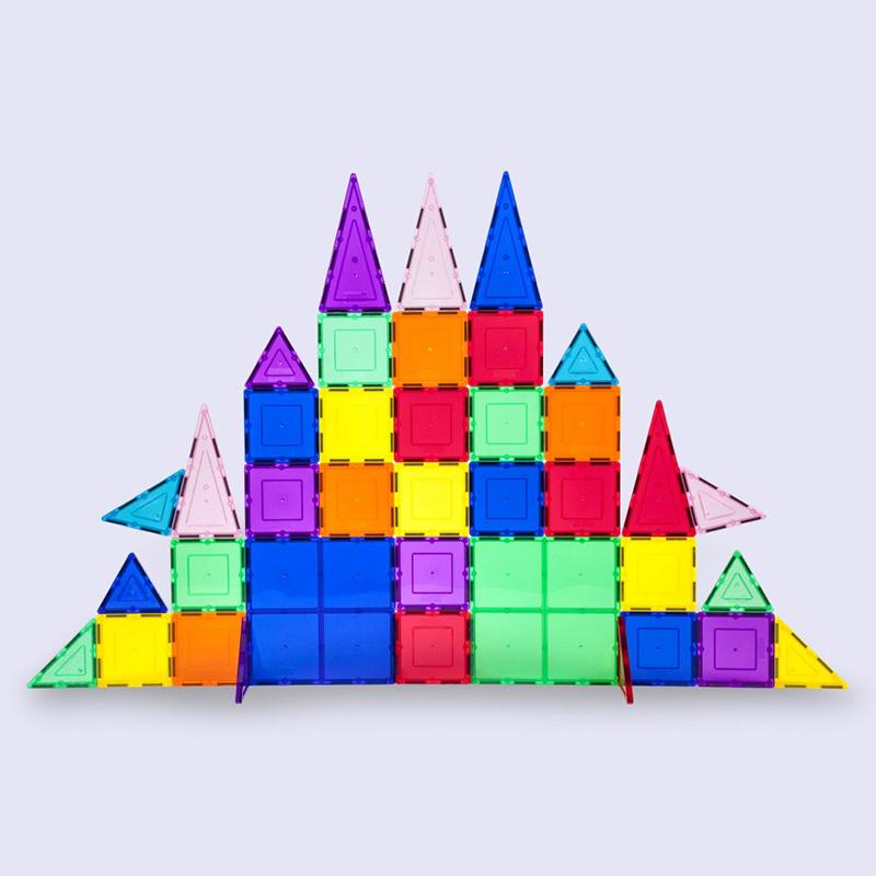 Picasso Tiles Blocos Magnéticos 61p - Imagem 1