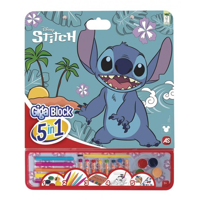 Stitch GigaBlock actividades 5en1