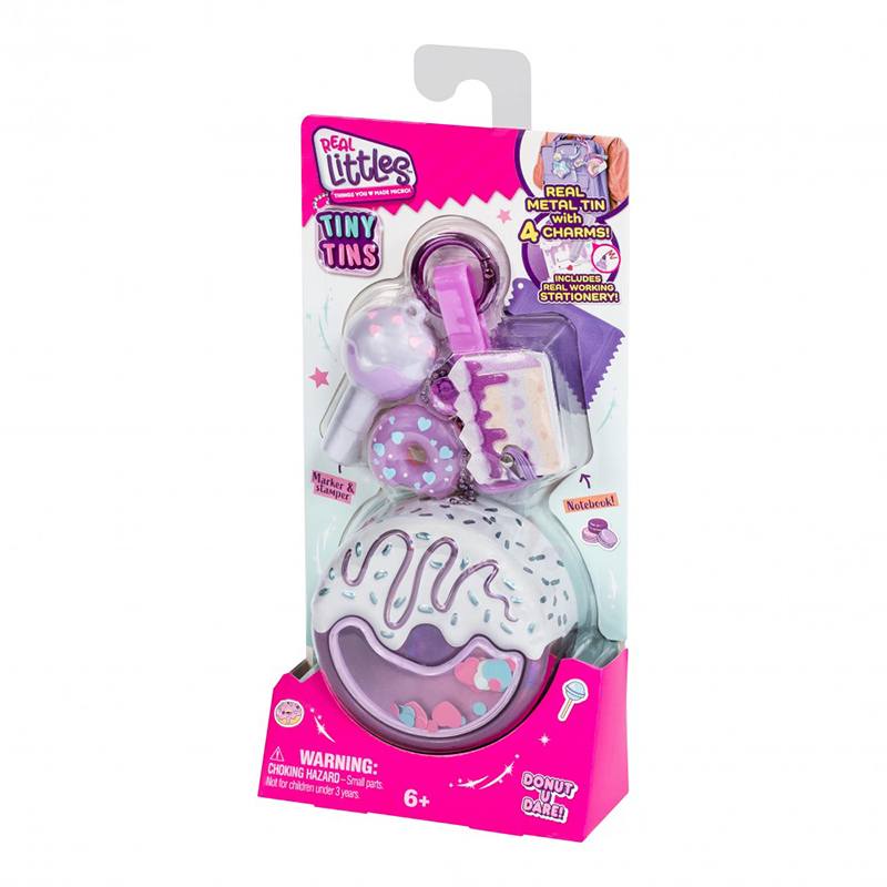 Real Littles Porta-chaves Pingentes Tiny Tins