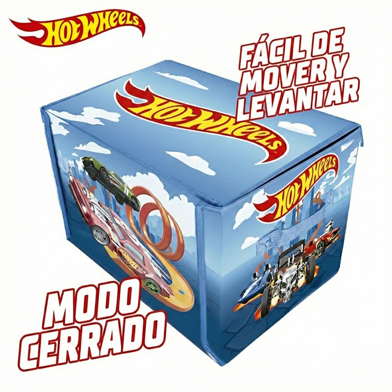 Hot Wheels Caja Organizadora de Coches con Pista y Área de Juego - Imagen 4