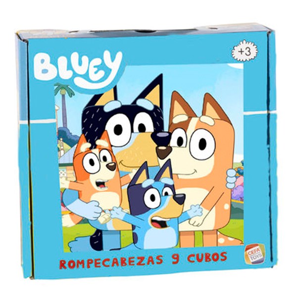 Bluey Rompecabezas 9 Cubos - Imagen 1