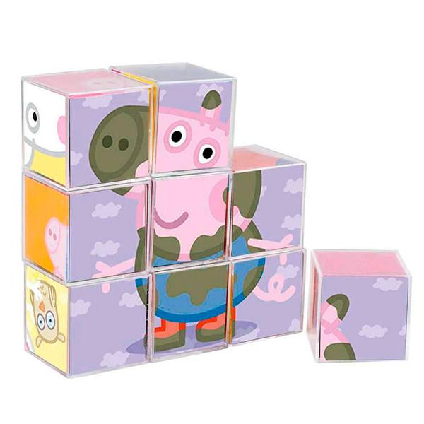 Peppa Pig Rompecabezas 9 Cubos - Imatge 1