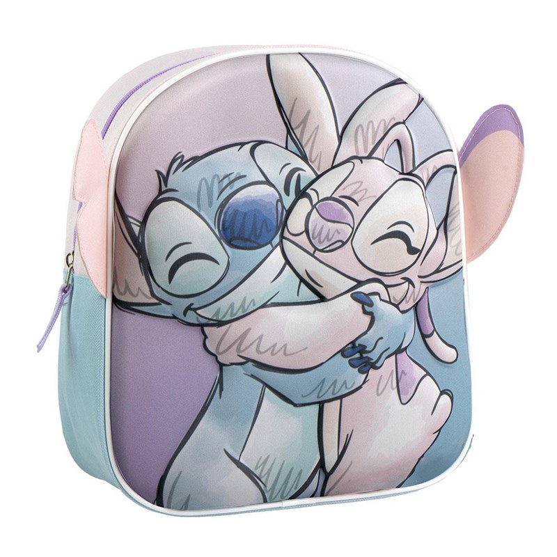 Stitch Mochila Infantil 3D 27cm