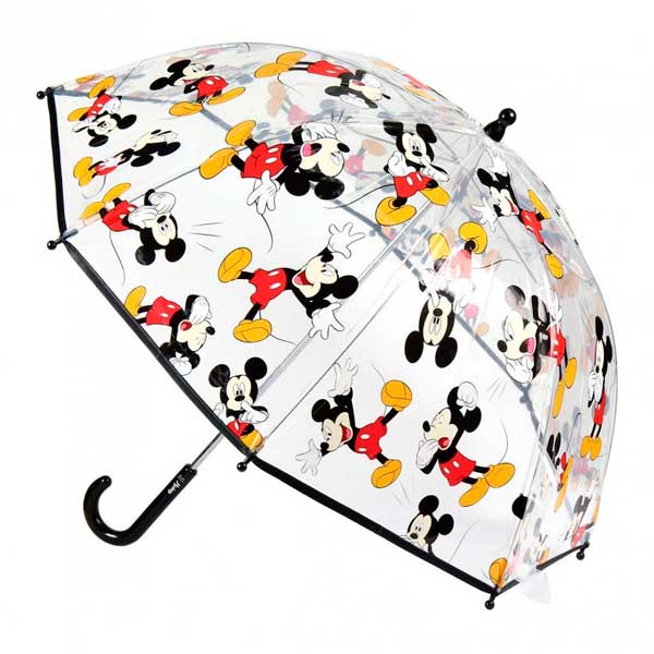 Mickey Mouse Paraguas Transparente 45cm - Imagen 1