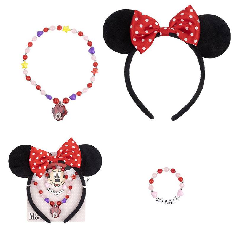 Minnie Bijuteria Pack 3 Peças