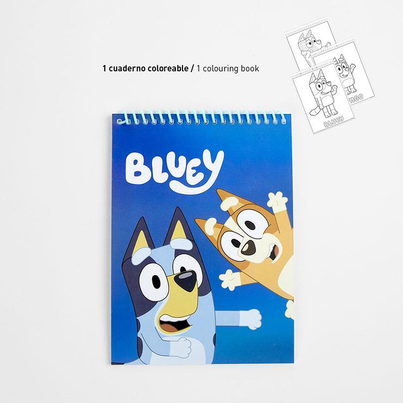 Bluey Conjunto Papelaria Colorido - Imagem 1