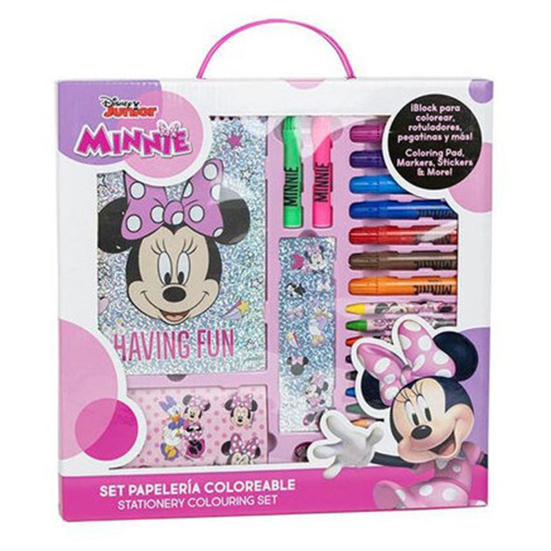 Minnie Conjunto Papelaria Colorido - Imagem 1