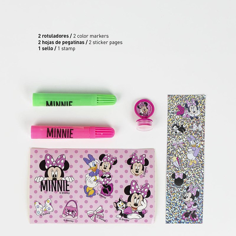 Minnie Conjunto Papelaria Colorido - Imagem 2