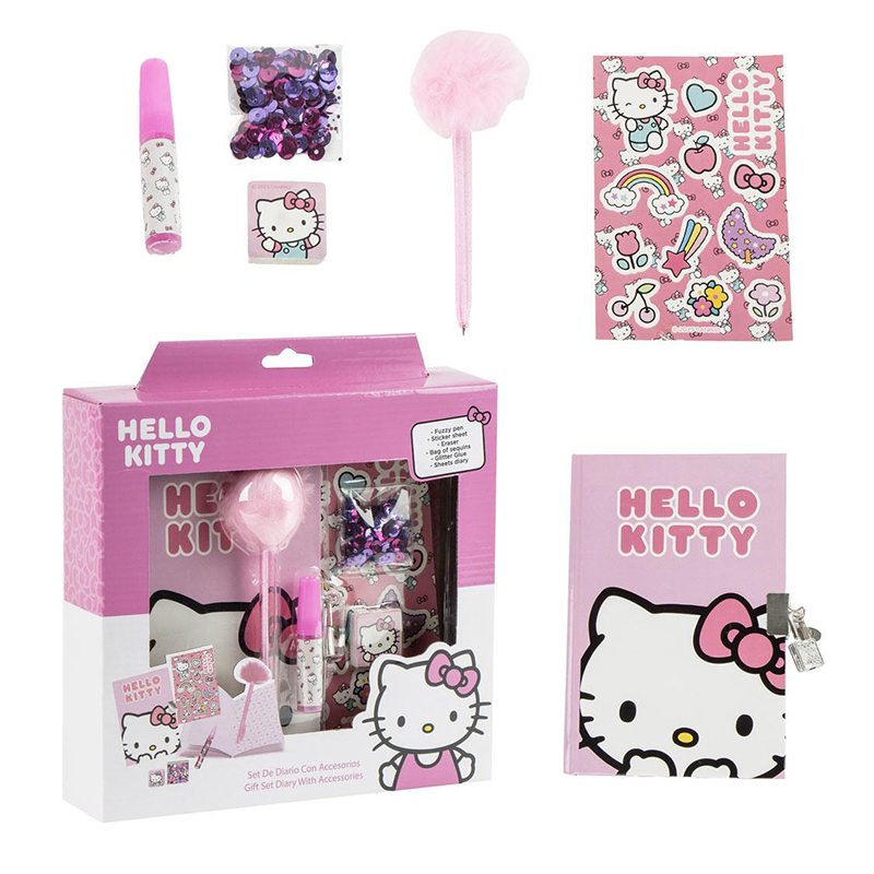 Hello Kitty Diario con Accesorios