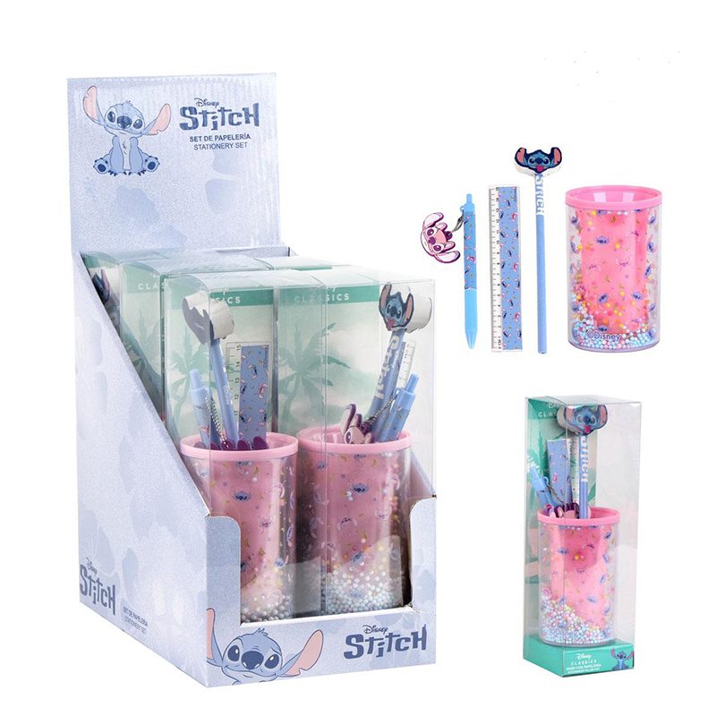 Stitch Set de Papelería Portalápices