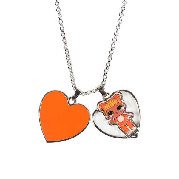 Collar Bisuteria LOL Corazón Naranja - Imatge 2