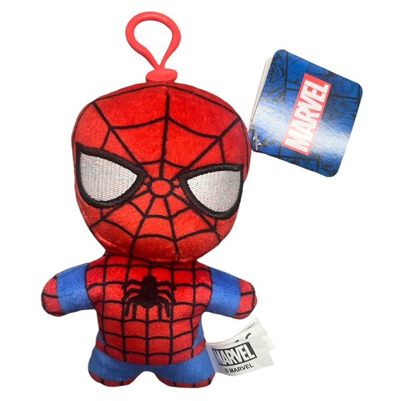 Marvel Llavero de Peluche con Clip Spiderman
