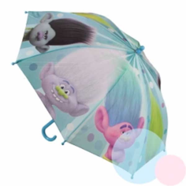 Paraigües Infantil Trolls Blau - Imatge 1