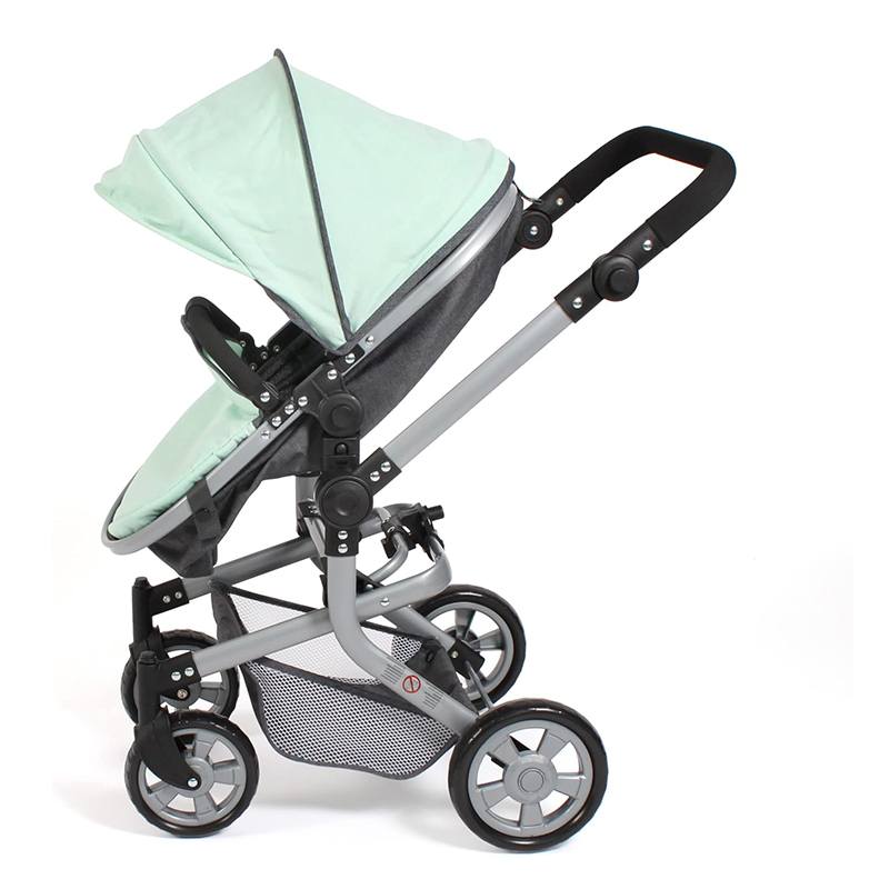 Cochecito para muñecas Mika 2 en 1 Menta - Imagen 3