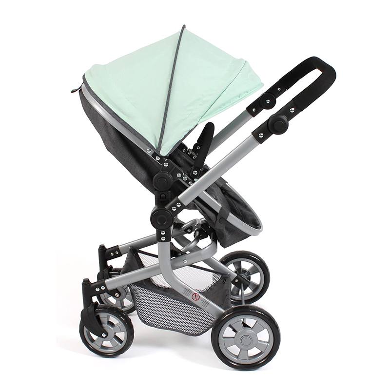 Cochecito para muñecas Mika 2 en 1 Menta - Imagen 4