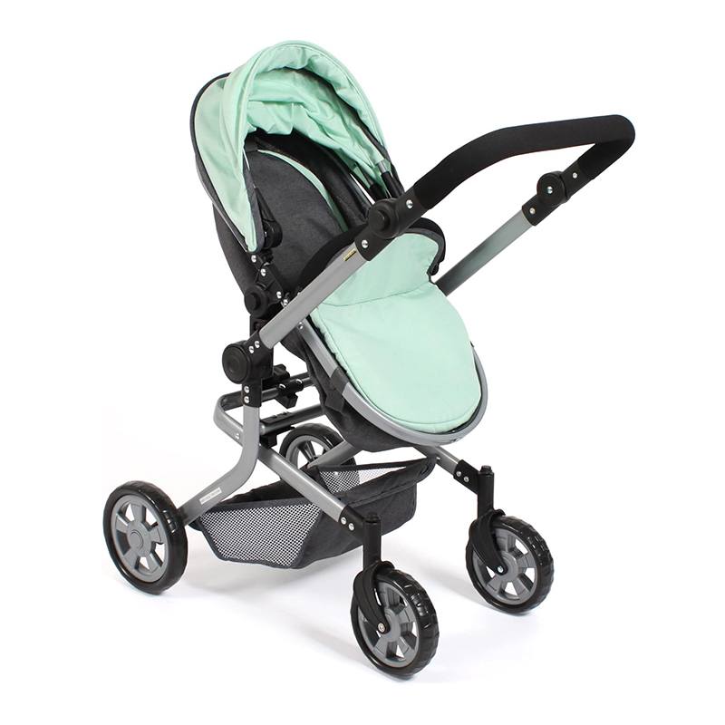 Cochecito para muñecas Mika 2 en 1 Menta - Imagen 5