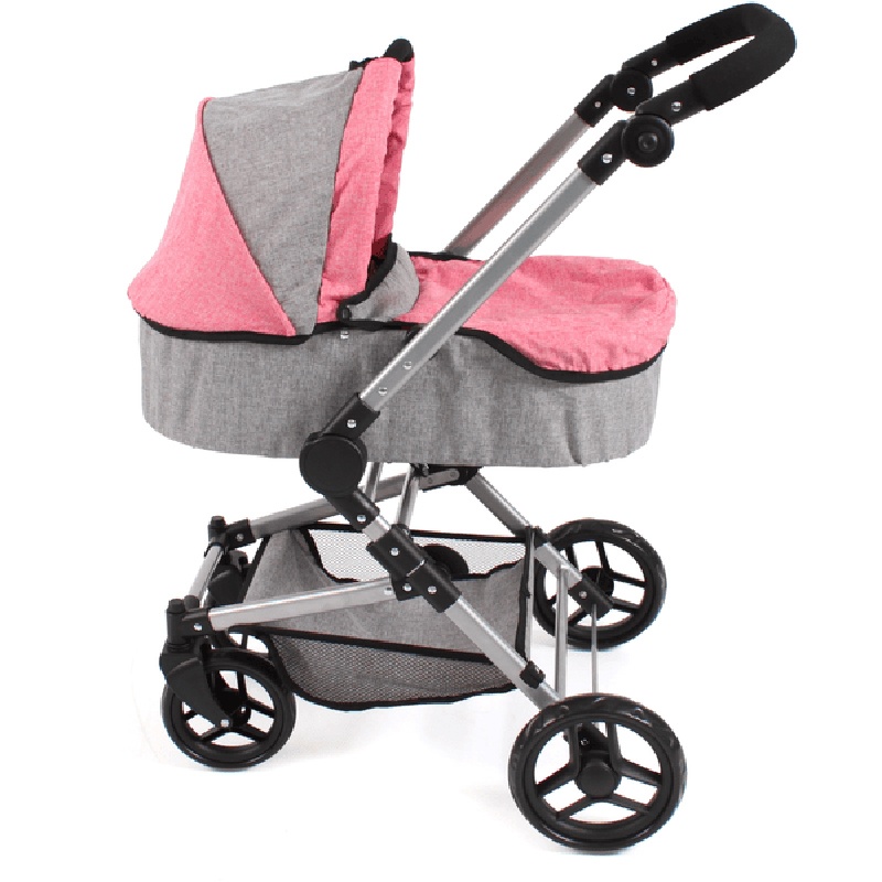 Carro de Muñecas Combi 3en1 Nele Rosa-Gris - Imagen 2