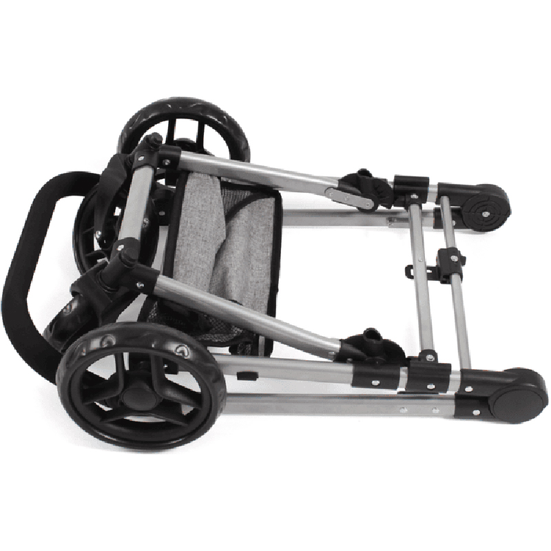 Carro de Muñecas Combi 3en1 Nele Rosa-Gris - Imagen 3