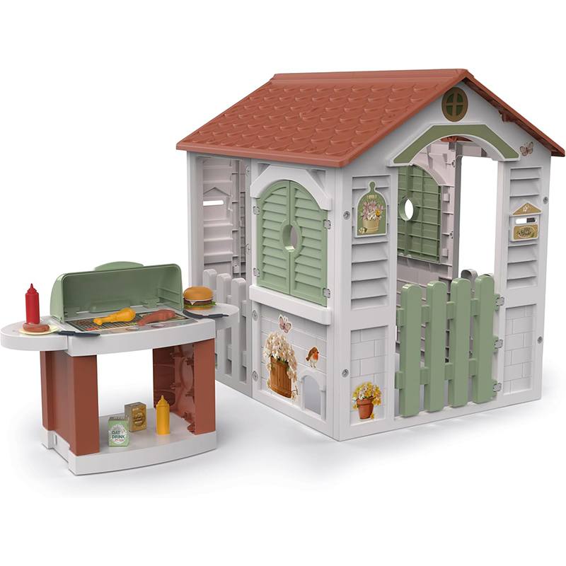 Casita de Jardin con Barbacoa y 19 accesorios