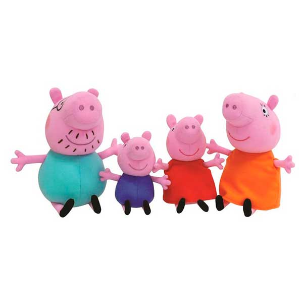 Familia Peppa Pig de Peluche - Imagen 1