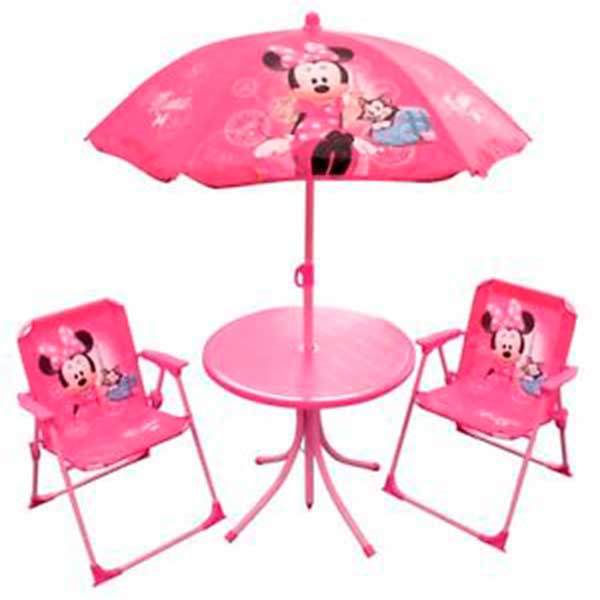 Taula Infantil Cadires i Parasol Minnie Mouse - Imatge 1
