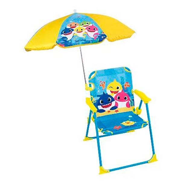 Baby Chark Cadeira Infantil com guarda-sol - Imagem 1