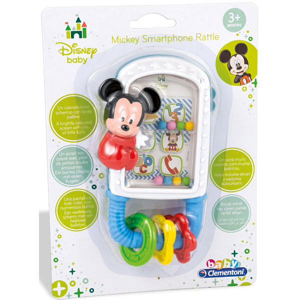 Mickey Mouse Chocalho Smarthphone - Imagem 1