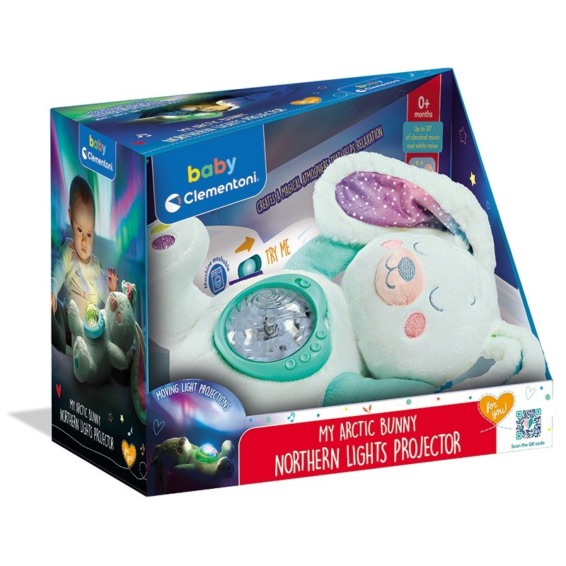 Peluche Conejito Polar Aurora Boreal luces y sonidos - Imagen 2