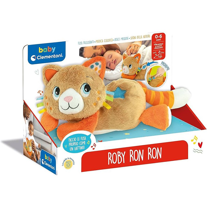 Roby Ron Ron - Gato de Peluche Interativo com sons