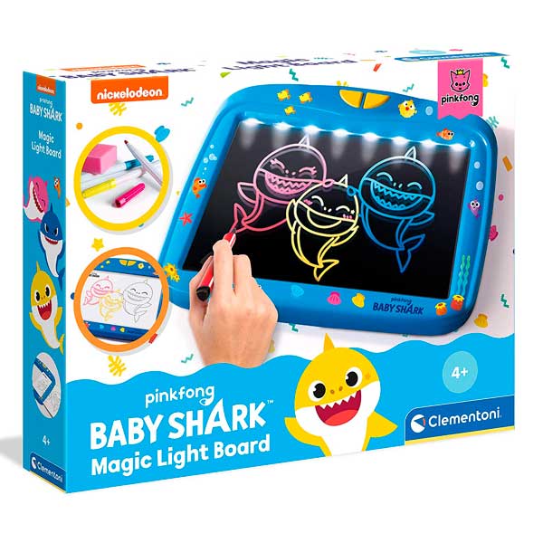 Baby Shark Blackboard Luzes Led Clementoni - Imagem 1
