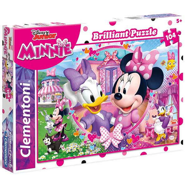 Disney Puzzle 104P Minnie Happy Helpers Shiny - Imagem 1