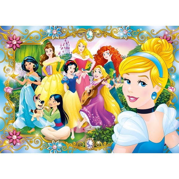 Puzzle Infantil 104 Jewel Princesas - Imagen 1