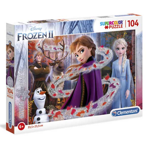 Frozen Puzzle 104P Glitter #1 - Imagem 1