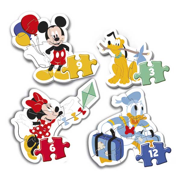 Mickey Primeros Puzzles 3-6-9-12p - Imagen 1
