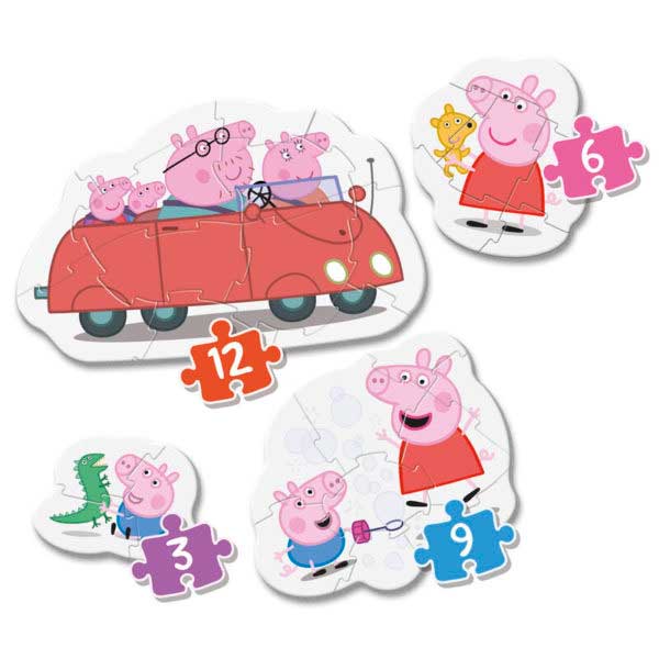 Peppa Pig Primers Puzles 3-6-9-12p - Imatge 1