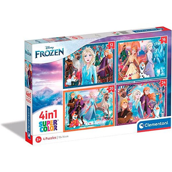 Puzzles Infantiles 4 In 1 Frozen - Imagem 1
