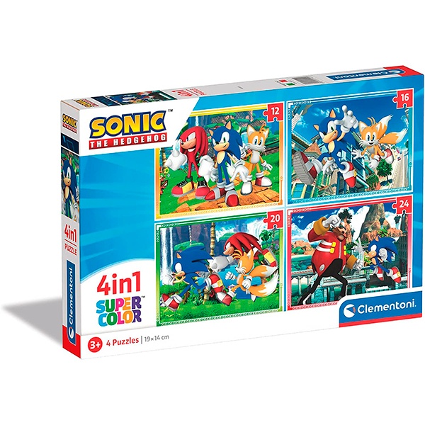 Puzzles Infantiles 4 In 1 Sonic - Imagem 1
