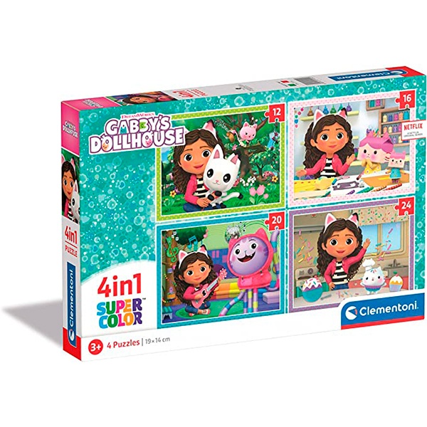Puzzle Infantil 4 In 1 Gabby's Dollhouse