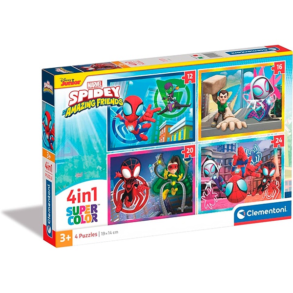 Marvel Puzzle 4en1 Spidey - Imagen 1