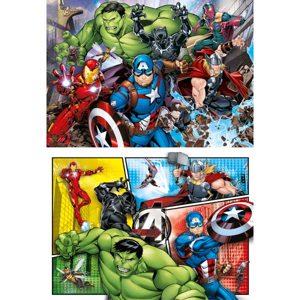 Puzzle 2x60p Avengers - Imagen 1