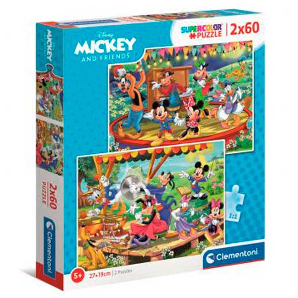 Mickey Puzzle 2x60p - Imagem 1