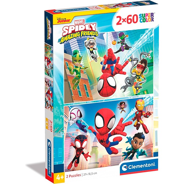 Marvel Puzzle 2x60p Spidey - Imagen 1