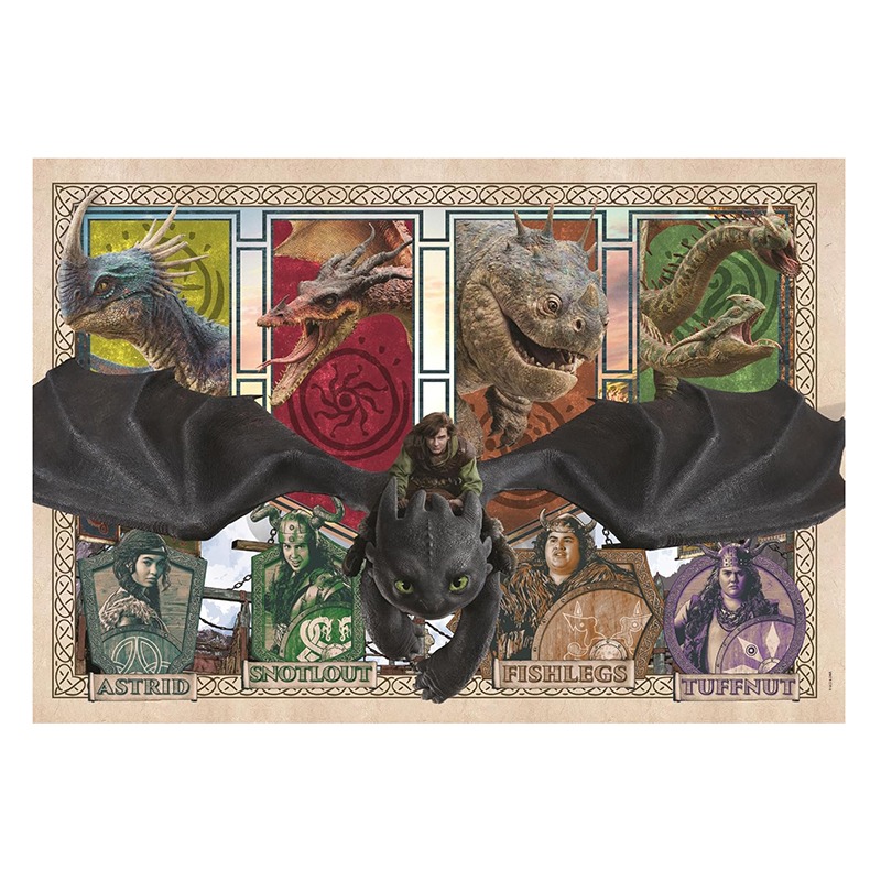 Cómo Entrenar a tu Dragón Puzzle 300p - Imagen 1