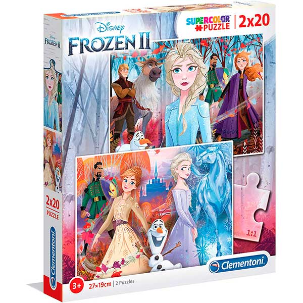 Frozen Puzzle 2X20P - Imagem 1