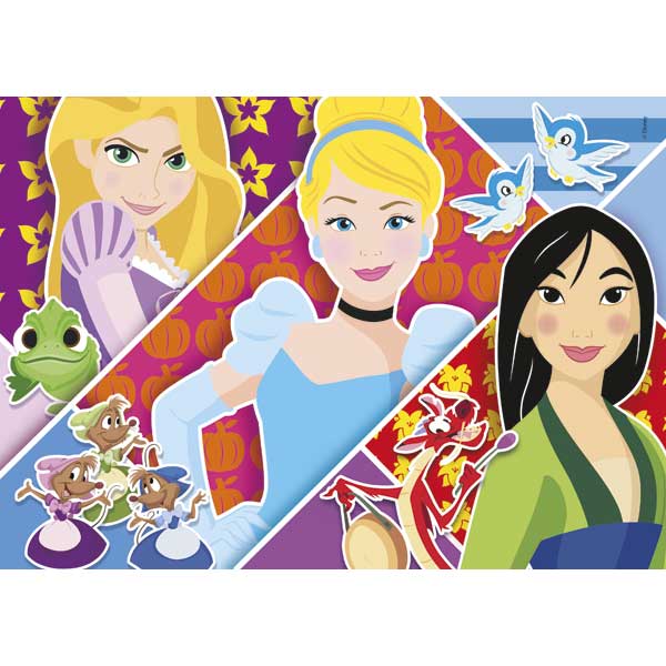 Puzzle 2x20p Princesas Disney - Imagen 1