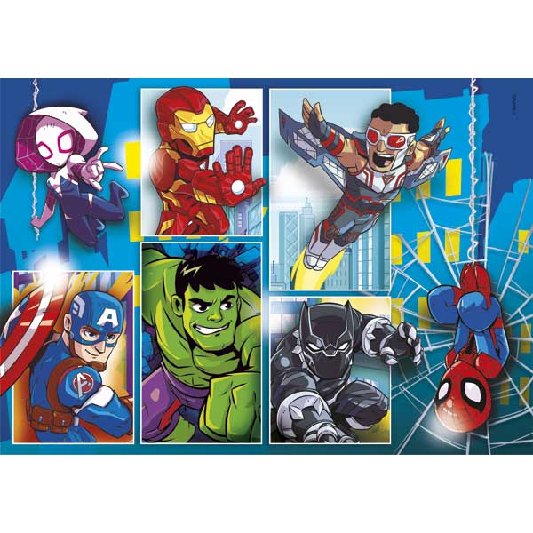 Puzzle 2x20p Super Hero Adventures - Imagen 1