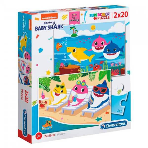 Puzzle 2x20p Baby Shark - Imagen 1